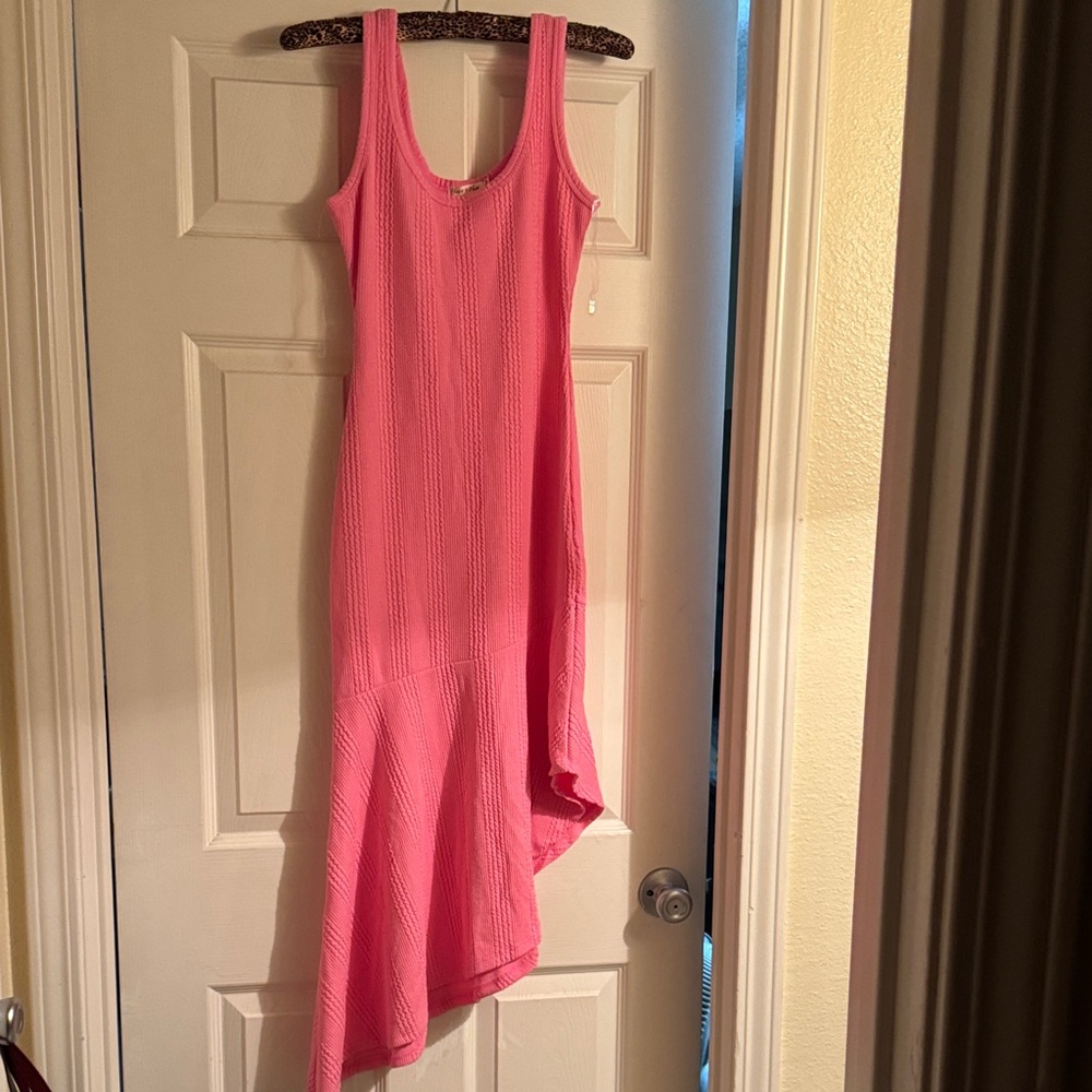 Heart & Hips bubblegum, Pink Asymmetrical Dress